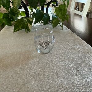 Votive Candle Holder with Heart Embellishment